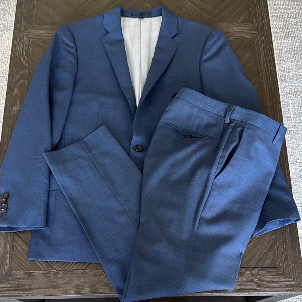 J. Crew Men's Blue Two-Piece Suit